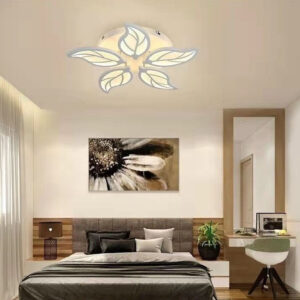 Lustra LED, cu Telecomanda, 3 Tipuri de Lumina, Intensitate Reglabila, 100W, Alb
