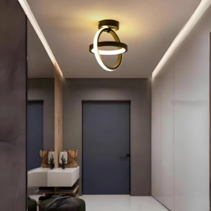 Lustra LED, 3 Tipuri De Lumina, 40W, Negru