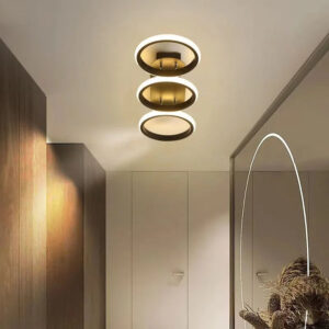 Lustra LED, 3 Tipuri De Lumina, 54W, Negru