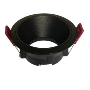 Rama Simpla, Pentru Spot Incastrat GU10, Rotunda, Negru