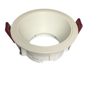 Rama Simpla, Pentru Spot Incastrat GU10, Rotunda, Alb