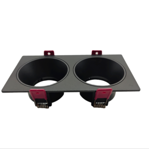 Rama Dubla, Pentru Spot Incastrat GU10, Negru