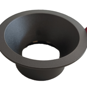 Rama Simpla, H504-RD, Pentru Spot Incastrat GU10, Rotunda, Negru