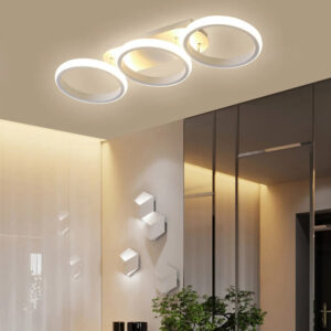 Lustra LED, 3 Tipuri De Lumina, 54W, Alb