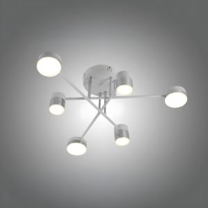 Lustra LED, Cu Telecomanda, 3 Tipuri De Lumina, Intensitate Reglabila, 72W, Alb
