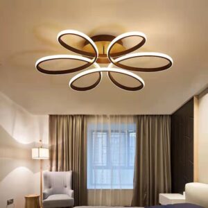 Lustra LED, Cu Telecomanda, 3 Tipuri De Lumina, Intensitate Reglabila, 79W, Negru