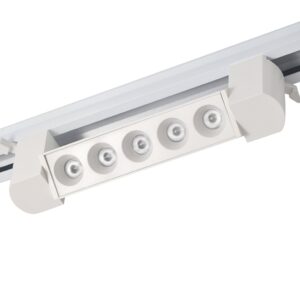 Proiector LED RFAN, Tip Grila, 10W, 4000K Lumina Neutra, Directionabil Pe Sina Monofazata, Alb
