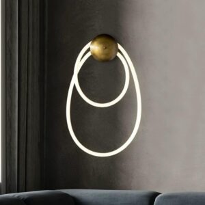 Aplica LED, 3 Tipuri De Lumina, 28W, Auriu/Alb