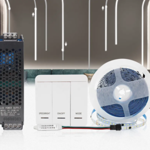 KIT Banda LED Digitala RFAN, Lumina Rece, 6000K, 10m, 10W/M, 24V, Transformator 200W, Controler