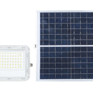 Proiector LED, Model ZS56-004, Rezistent La Apa IP65, Cu Panou Solar, 100W, Cu Telecomanda