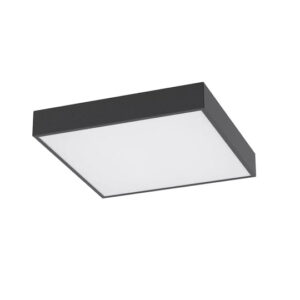 Plafoniera LED RFAN, Patrata, Mat, 30W, Lumina Rece, 6500K, Negru