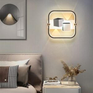 Aplica LED, 3D 3 Tipuri De Lumina, 56W, Alb/Gri