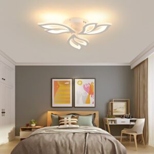 Lustra LED, cu Telecomanda, 3 Tipuri de Lumina, Intensitate Reglabila, 36W, Alb