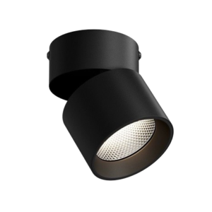 Spot LED RFAN, Aplicat, Orientabil, Lumina Clada, 3000K, 10W, Negru