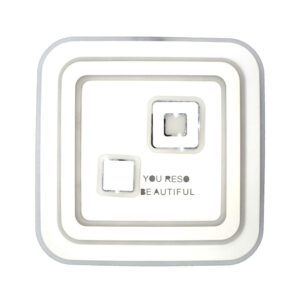 Lustra LED, cu Telecomanda, 3 Tipuri de Lumina, Intensitate Reglabila, 200W, Alb