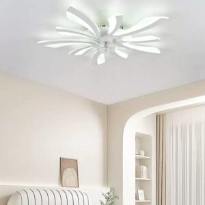 Lustra LED, cu Ventilator si Telecomanda, 3 Tipuri De Lumina, Intensitate Reglabila, 57W, Alb