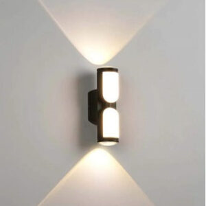 Aplica Exterior RFAN, Model K-23201, Material Aluminiu, IP65, Lumina Calda, 12W, Negru