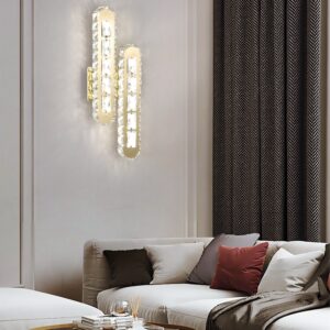 Aplica LED, Textura Cristal, 3 Tipuri De Lumina, 10W, Auriu