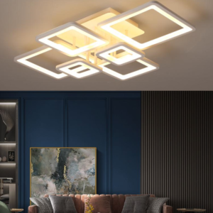 Lustra LED, Cu Telecomanda, 3 Tipuri De Lumina, Intensitate Reglabila, 228W, Alb