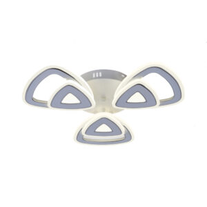 Lustra LED, cu Telecomanda, 3 Tipuri de Lumina, Intensitate Reglabila, 132W, Alb