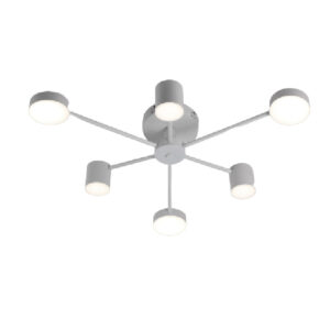 Lustra LED, cu Telecomanda, 3 Tipuri de Lumina, Intensitate Reglabila, 72W, Alb
