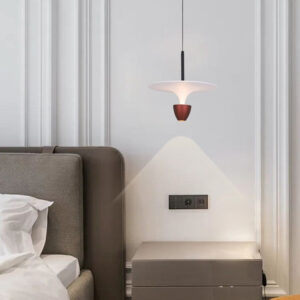 Pendul LED RFAN, Model D20903, Lumina Neutra, Inaltime Reglabila, 7W, Visiniu