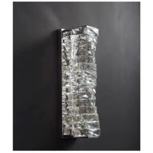 Aplica LED, Textura Cristal, 3 Tipuri De Lumina, 20W, Argintiu
