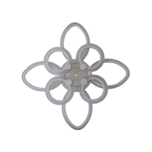 Lustra LED, cu Telecomanda, 3 Tipuri de Lumina, Intensitate Reglabila, 160W, Alb