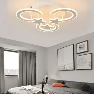 Lustra LED, Cu Telecomanda, 3 Tipuri De Lumina, Intensitate Reglabila, 120W, Alb
