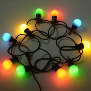 Ghirlanda Luminoasa RFAN, Multicolora, 5 m, cu 10 becuri Colorate Mate