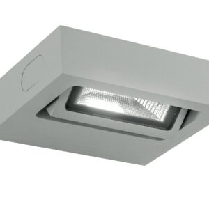 Aplica Exterior, Model LED-BETA-AP1, Material Aluminiu, IP54, Lumina Calda, 3W, Gri
