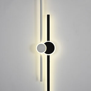 Aplica LED, 3 Tipuri De Lumina, 37W, Negru/Alb