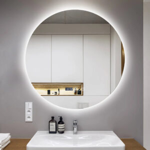 Oglinda LED si Touch, cu Functie Dezaburire si Ceas, 3 Tipuri De Lumina, 70 cm, J170-70 Smack