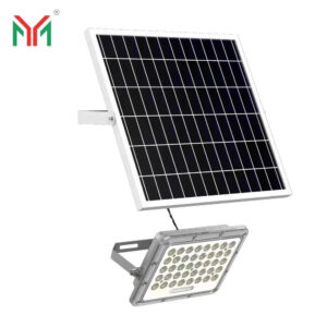 Proiector LED, cu Panou Solar si Telecomanda, Rezistent la Apa IP65, 50W, Gri