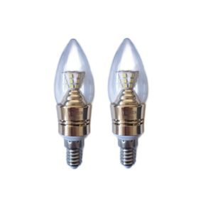 Set 2 x Becuri LED RFAN, E14, Lumina Rece, 6000K, 7W