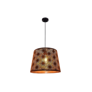 Pendul RFAN, Model C364/3, cu Abajur, 3 x E27, Inaltime Reglabila, Negru