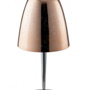 Veioza, Metal/Sticla, Inaltime 36 Cm, Bronz